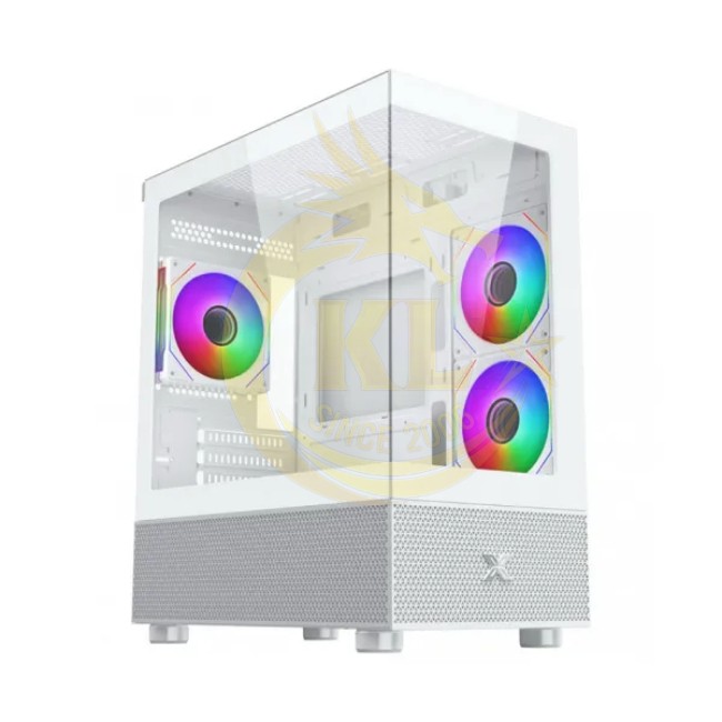 Case Xigmatek Alphard M Arctic 3GF (3 FAN RGB) - Trắng